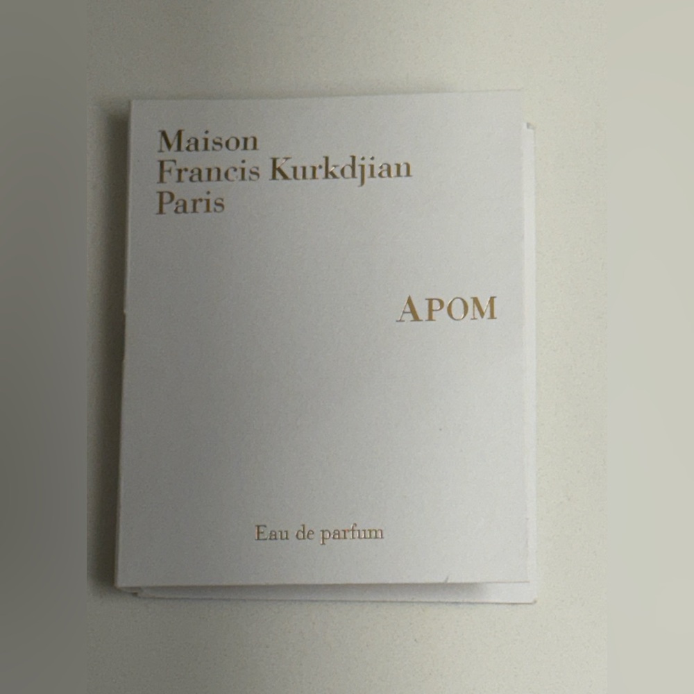 Maison Francis Kurkdjian APOM Sample Vial with Gold Accents